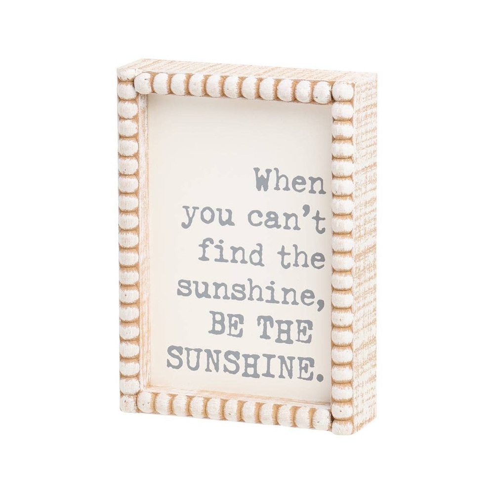 NWT: “When you can’t find the sunshine be the sunshine” wooden sign